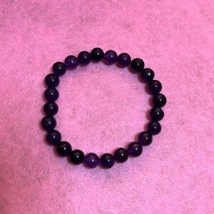 Hand crafted purple amethyst bracelet - FREE gift with purchase